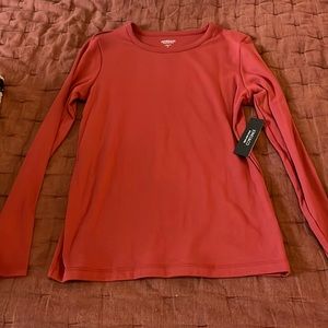 Jones New York long sleeved rust colored T-shirt, size large. New with tags